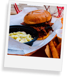 BBQ food image at Boggy Creek Airboat Adventures