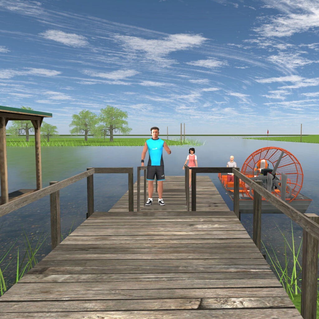 Airboat tour experience VR Image at Boggy Creek Airboat Adventures